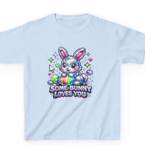 Gildan Kids Bunny Graphic Tank Top - Light Blue